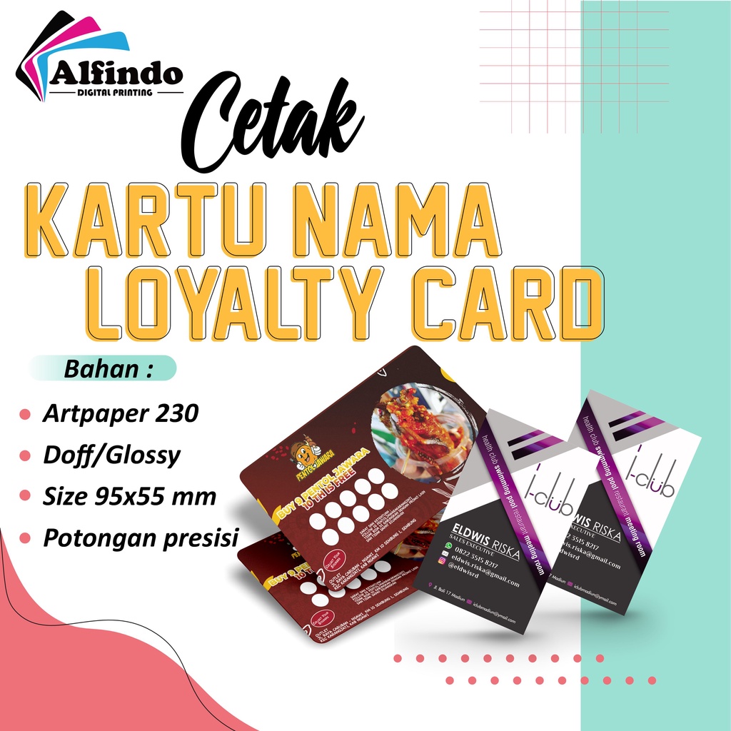 

CETA KARTU NAMA / LOYALTY CARD / MEMBER CARD FREE CUSTOM