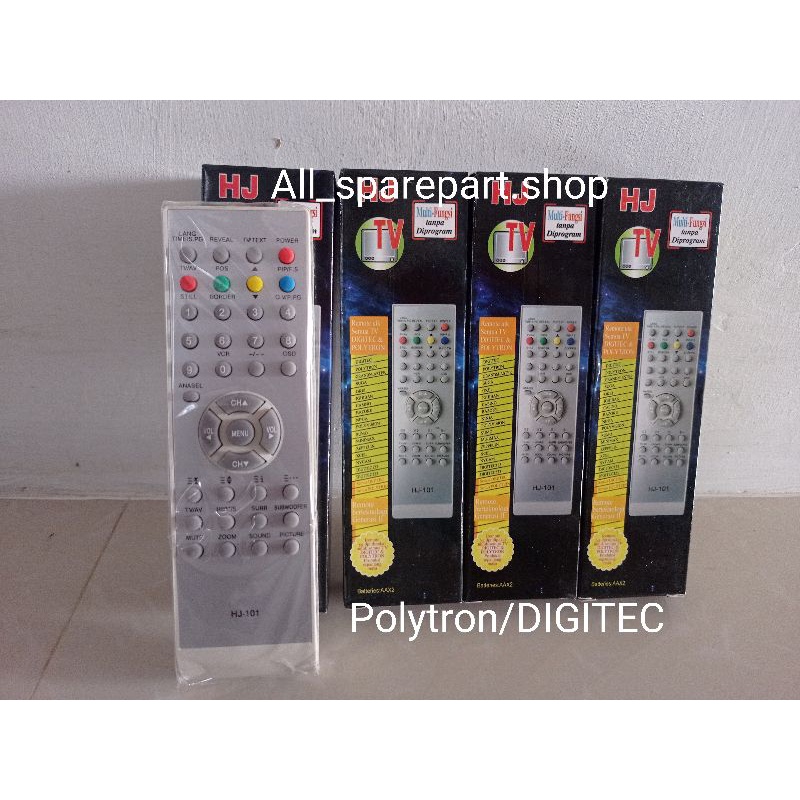 Remote TV Polytron / Remote Polytron Tabung