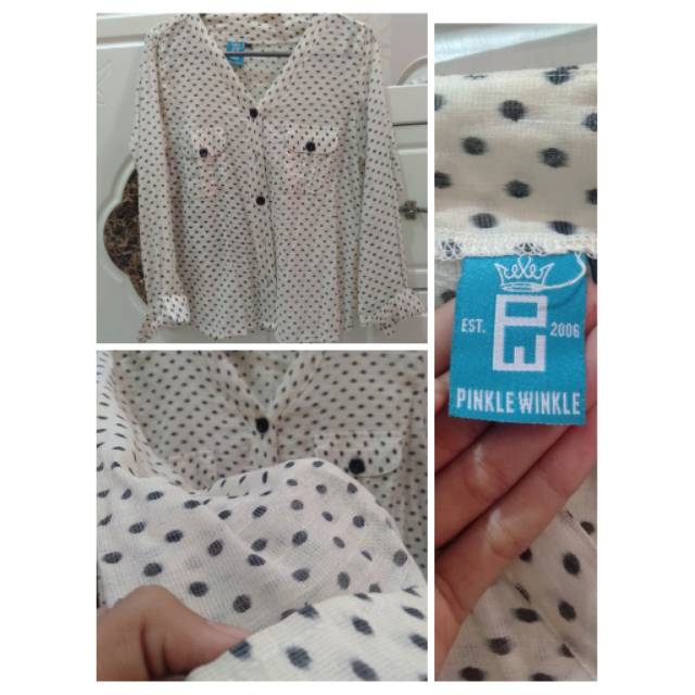 Kemeja polkadot twinkle winke
