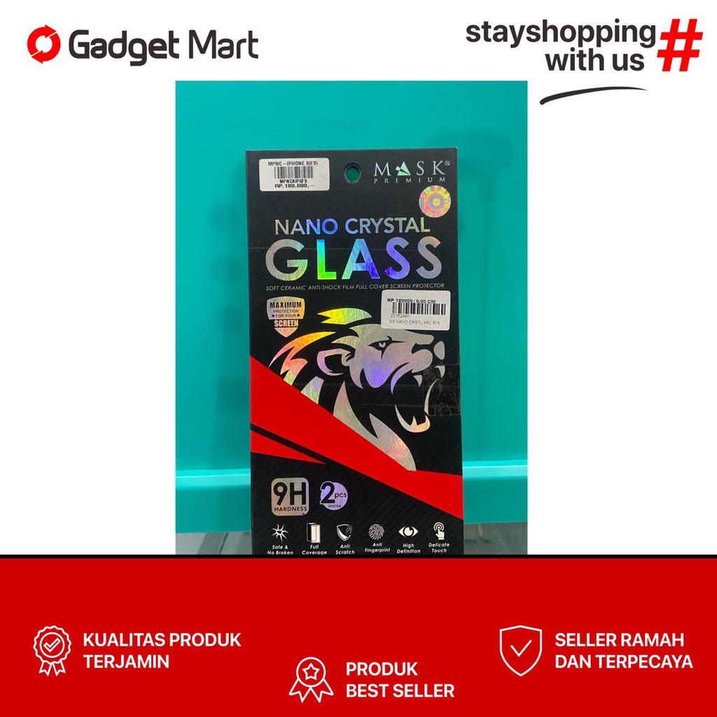 Nano Crystal Premium Tempered Glass Iphone 6