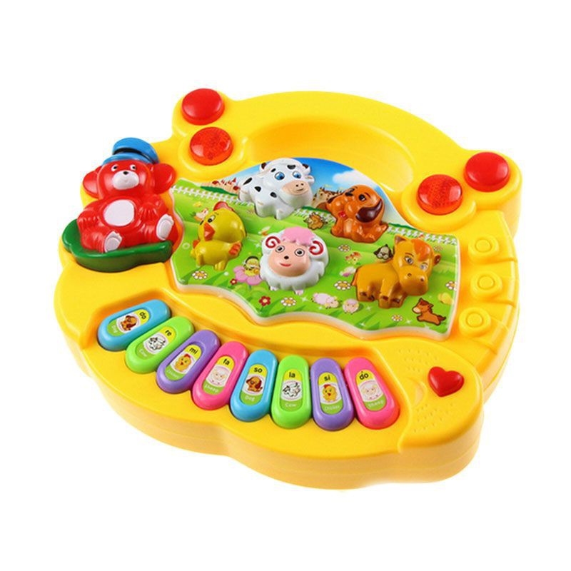 Mainan Edukasi Anak Animal Farm Piano / Music Piano Toy