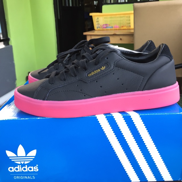 adidas sleek black pink
