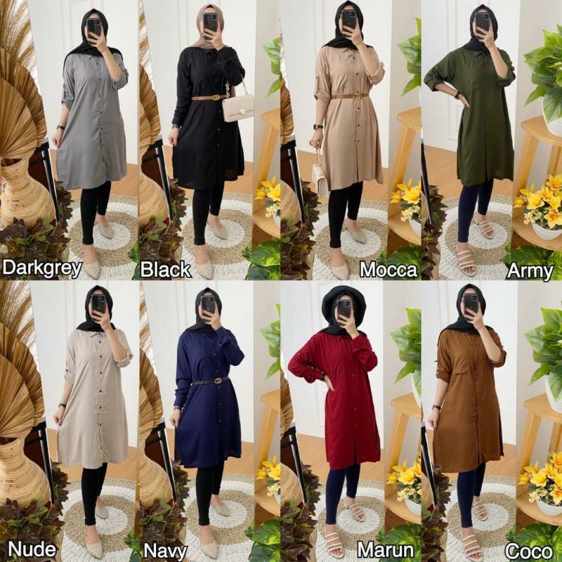 TUNIC POLOS - TUNIC SIMPLE - TUNIC BUSUI - Simple Long Tunic