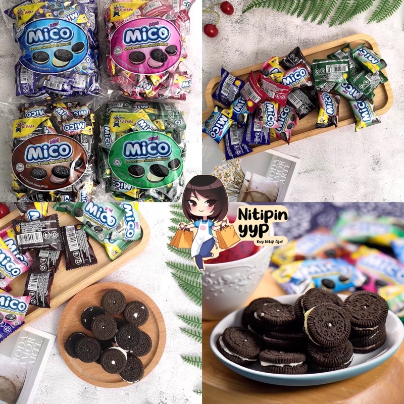 [HRG PER PCS] CoCo MiCo Macaron Sandwich Biscuit - MINI MACARON BISCUIT - Makaron Biskuit Mini LEZAT