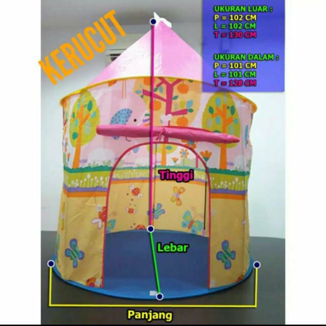 Tenda Anak Jumbo Besar / Mainan Rumah / Camping/ Tend