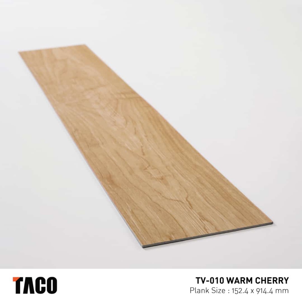 TACO VINYL 3 MM - V010 - WARM CHERRY - LANTAI VINYL TV-010