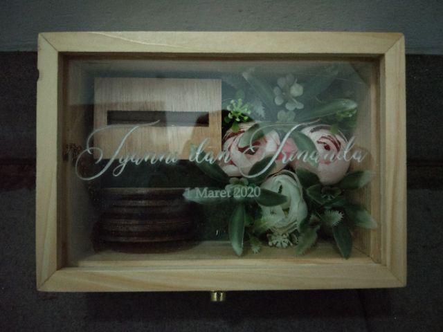 Wooden Ring Box / Kotak Cincin Kayu - Perhiasan