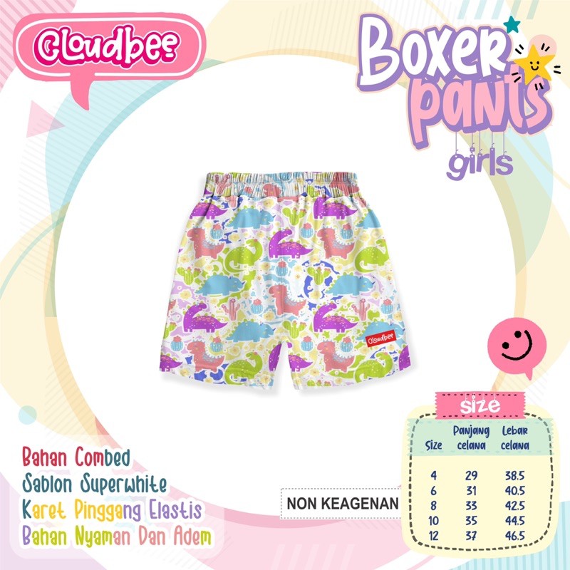 Celana Pendek Anak Celpen Boxer Dino Cloudbee