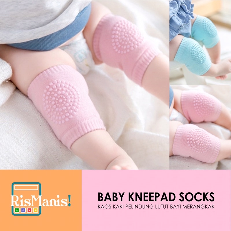 BABY KNEEPAD SOCKS - Kaos Kaki Anak Pelindung Lutut Bayi Belajar Merangkak Bebas Iritasi Anti Lecet