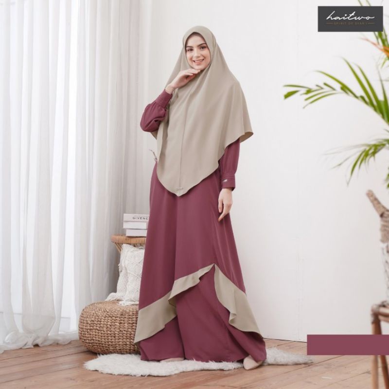 Gamis Wanita Premium Haitwo Nibras Cresedia 003