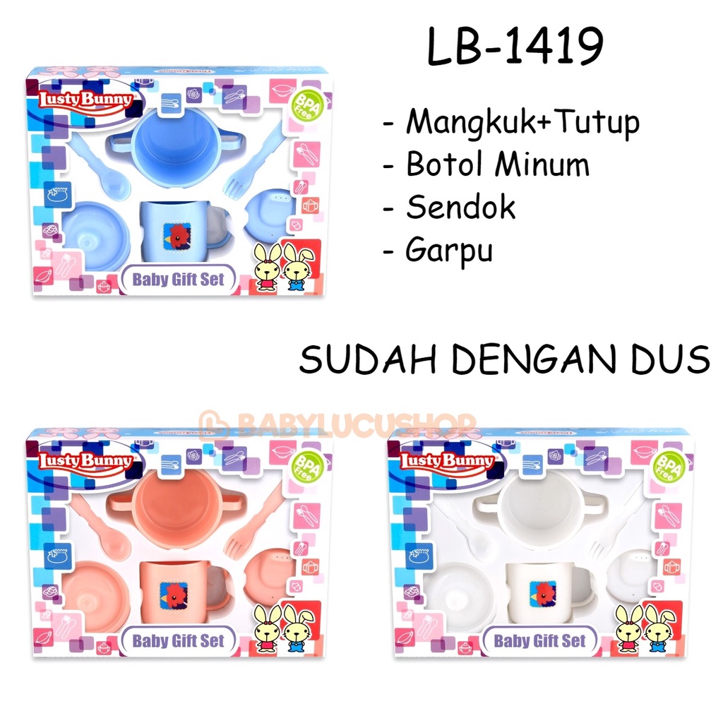 Lusty Bunny Feeding Set Gift 6 pcs Bunny LB1424