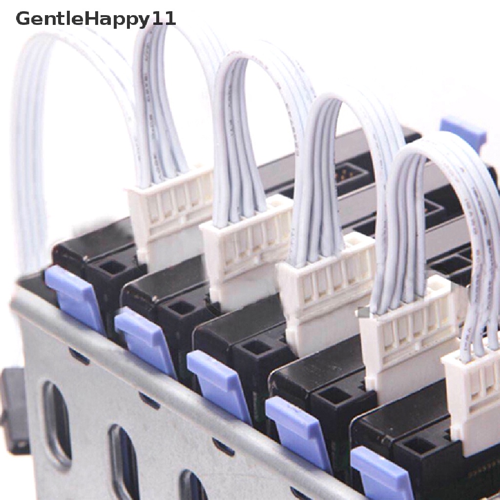 Gentlehappy Kabel Power Adapter Splitter IDE Molex 4Pin Ke SATA 1 Ke 5 Untuk Hard Disk