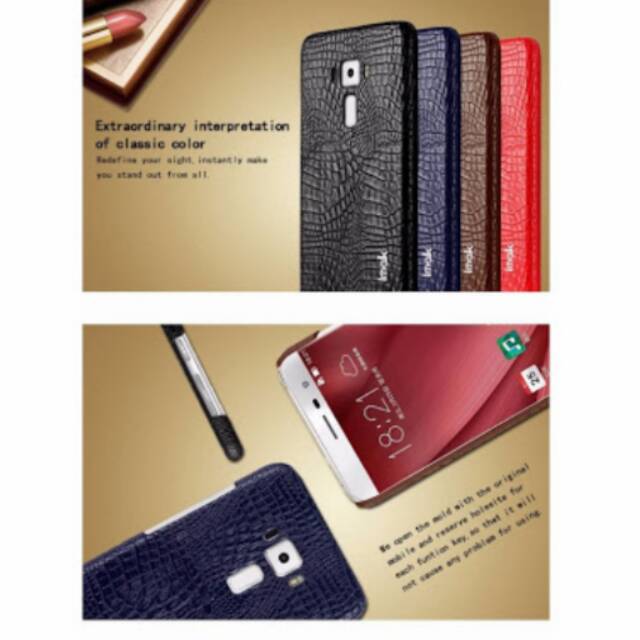 hardcase imak ruiyi motif kulit asus zenfone 3 max 5.2 ZC520KL.