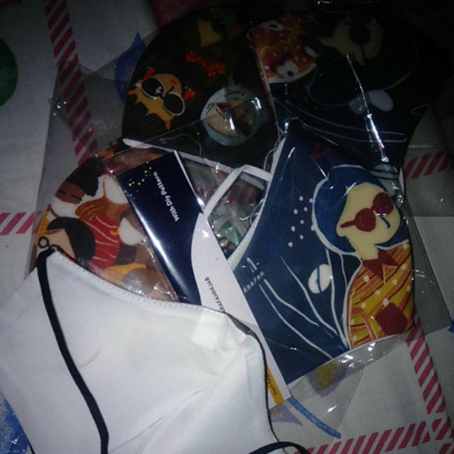 Masker Karakter Bolak Balik Anti Air Diy Pattern