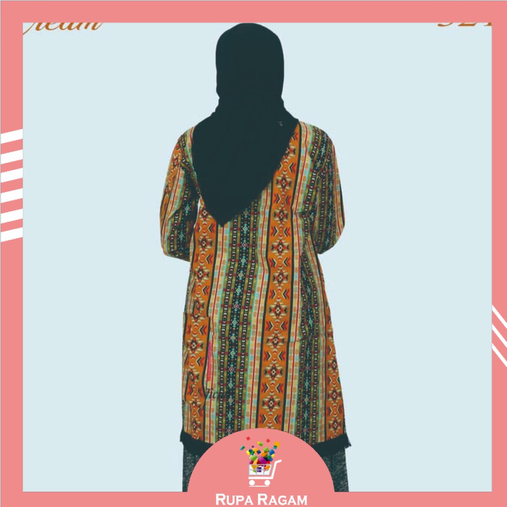 Kardigan Panjang Wanita Outer Cardigan batik songket wanita premium - BD
