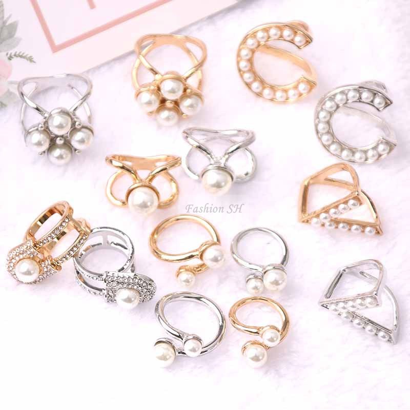 [korea Fashion]Cincin Tudung Brooch Buckle Clip Scarf Ring Collection5