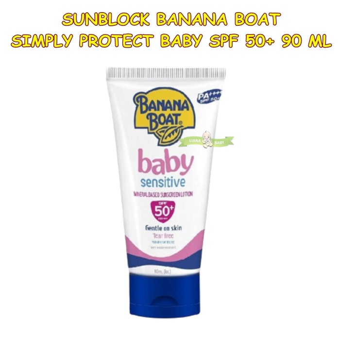 PERA187 BANANA BOAT  SUNBLOCK BABY SENSITIVE SUNSCREEN SPF 50 TEAR FREE 90 ML exp 3/ 2025