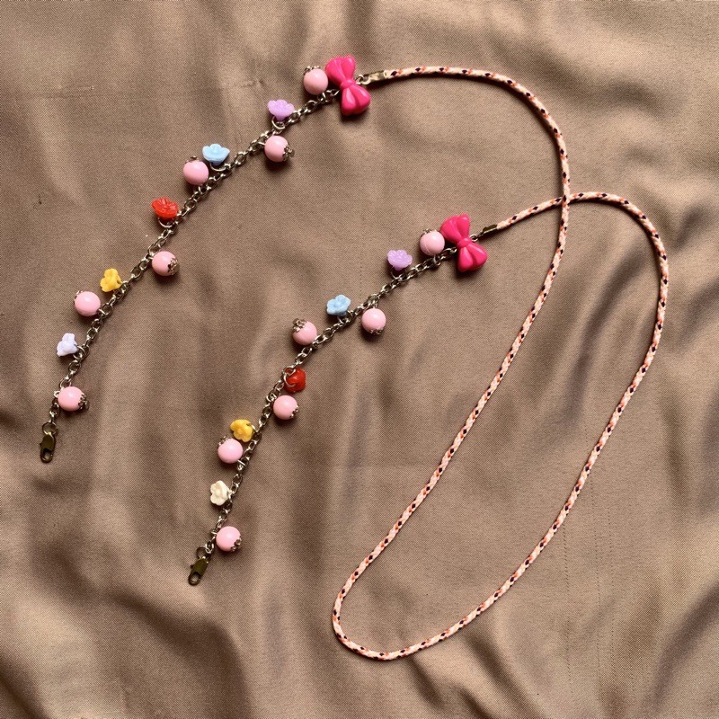 Strapmask Acrylic tali warna / Tali Masker / Kalung Masker