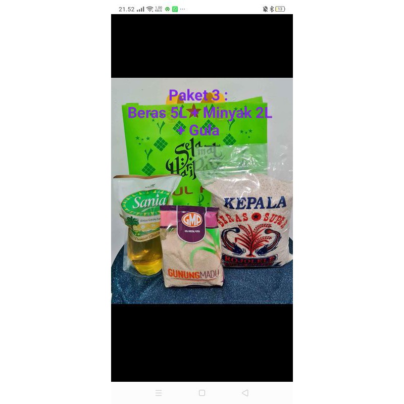 

Beras+Gula