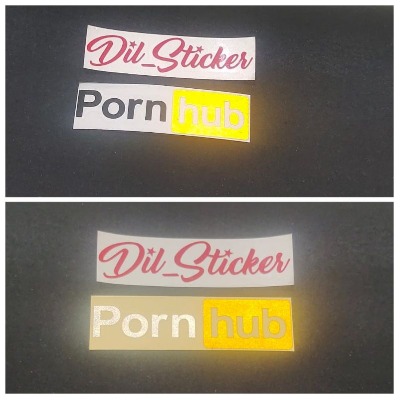 STICKER PORN HUB CUTTING