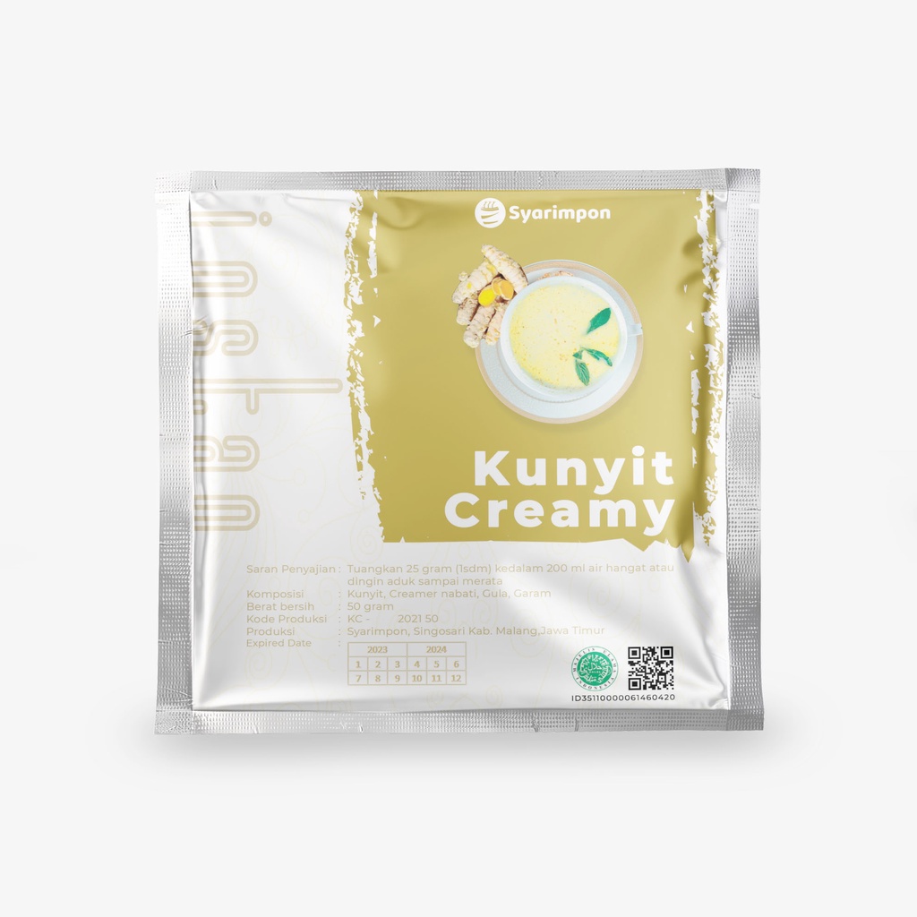 

Syarimpon, Sari Kunyit Creamy , Bubuk Instan,50gram