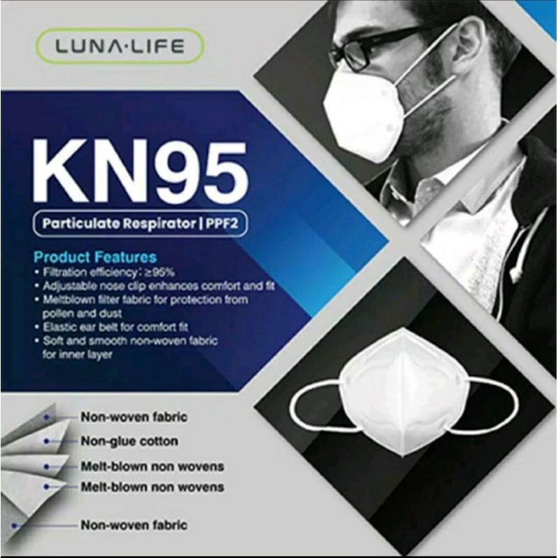 Masker KN95 Luna-Life Masker Medis (20pcs 1Box)