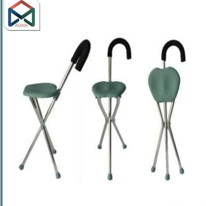 kios.phoebe - TONGKAT DUDUK AVICO/ TONGKAT KURSI LIPAT AVICO/ ALAT BANTU JALAN