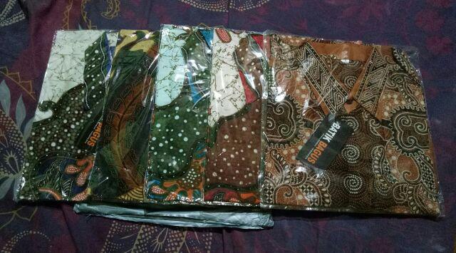Harga Promo!! Kemeja Pria Batik Motif Banyamuk Dan Sekar Jagad