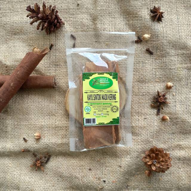 

Kayu Sintok Madu Kering - 100 GR / REMPAH / JSR / 100% MURNI