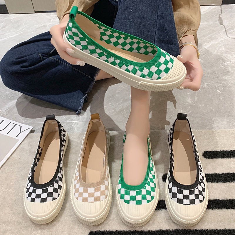 TBIG [COD] Sepatu Slip On Wanita Anagumi Import Korea Style Santai Wanita Remaja