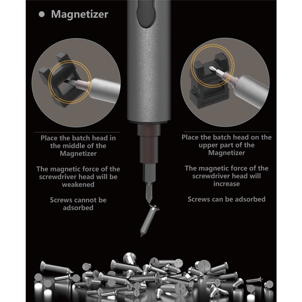 Vinero Renner Electric Screwdriver Magnetic Kit 20in1 Cordless Obeng