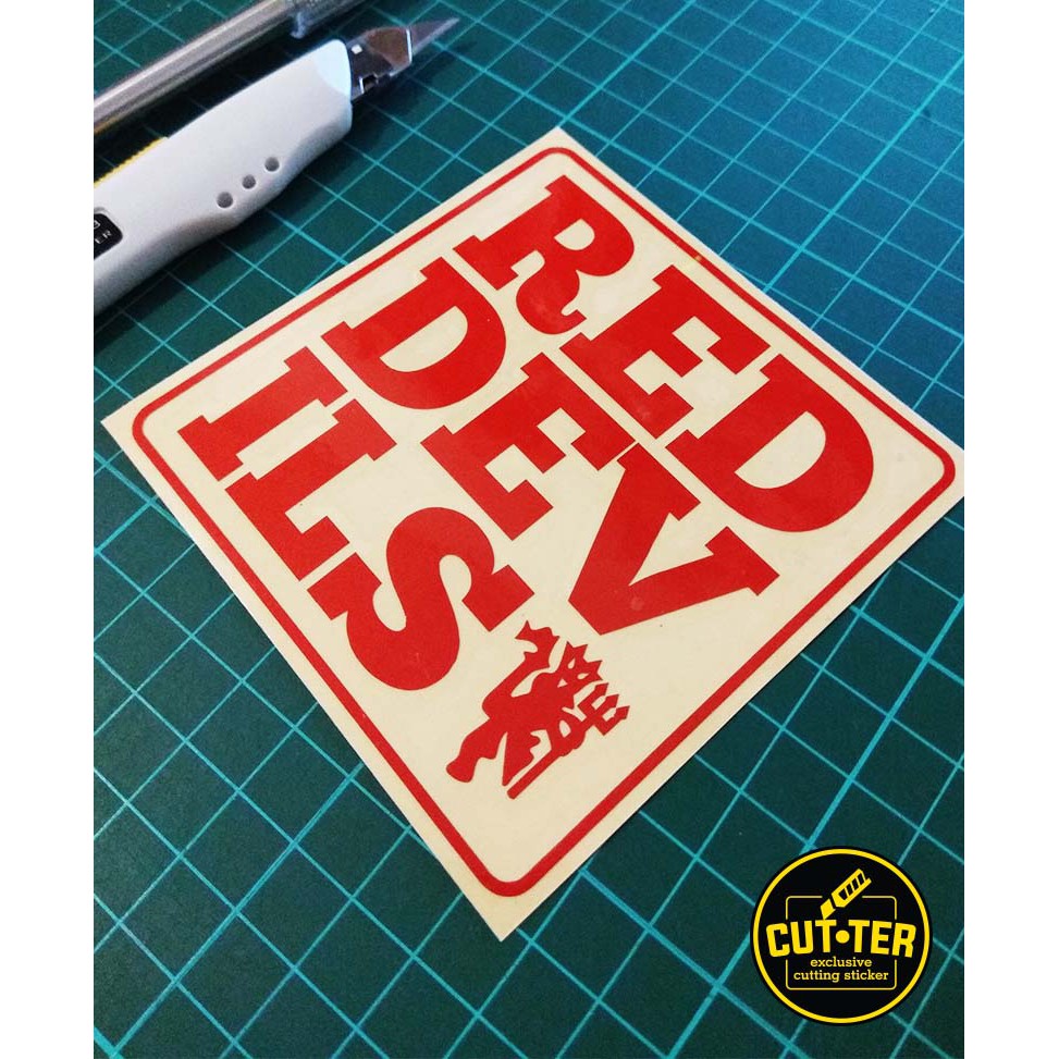 

cutting sticker RED DEVILS logo