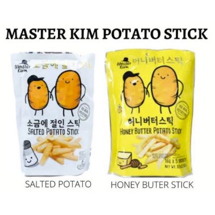 

Master Kim Potato Stick - Keripik Stik Kentang - Salted / Honey Butter