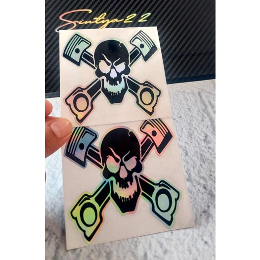 

Sticker tengkorak stiker cutting