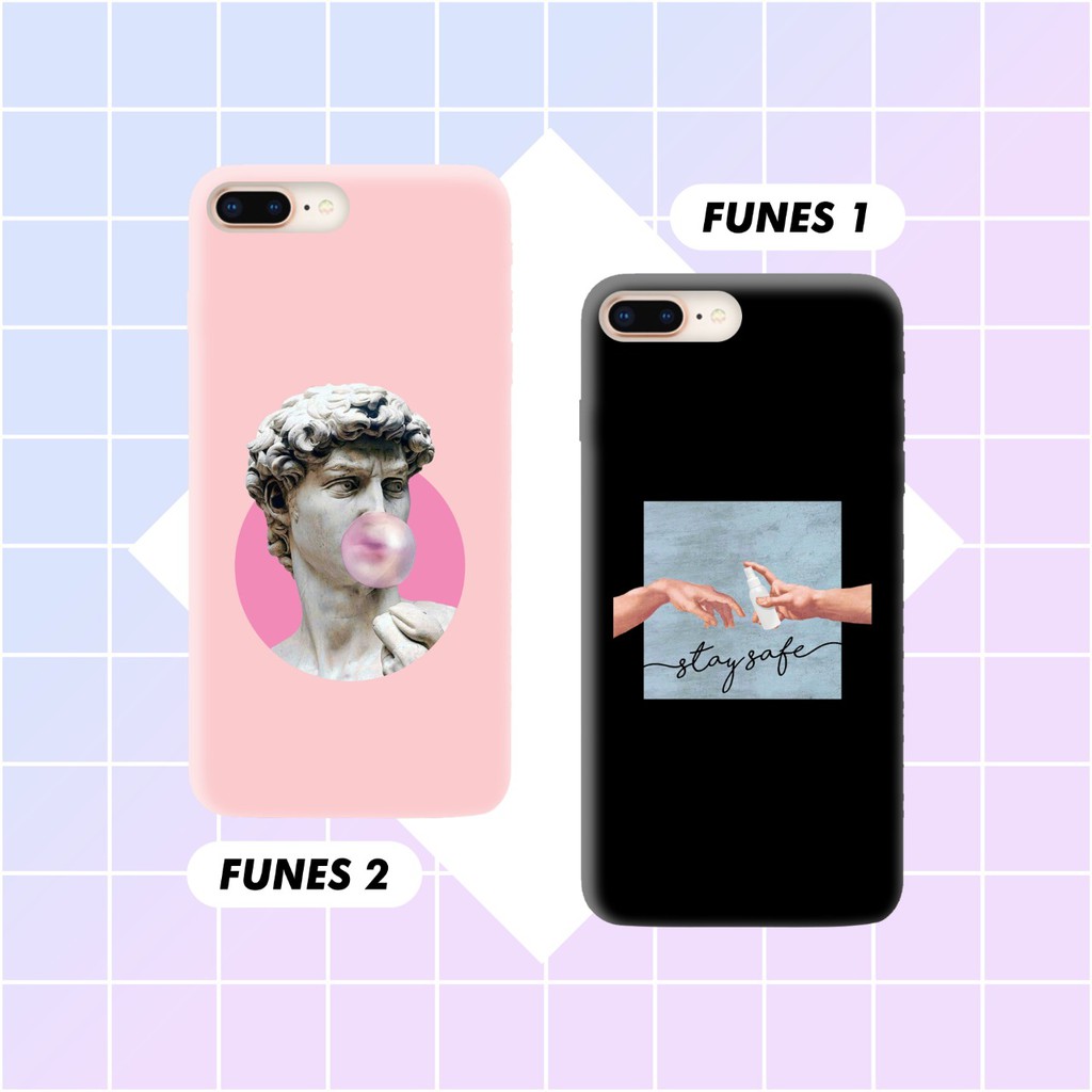 ready stok Funes softcase printing iphone samsung vivo oppo redmi huawei realme asus nokia all type