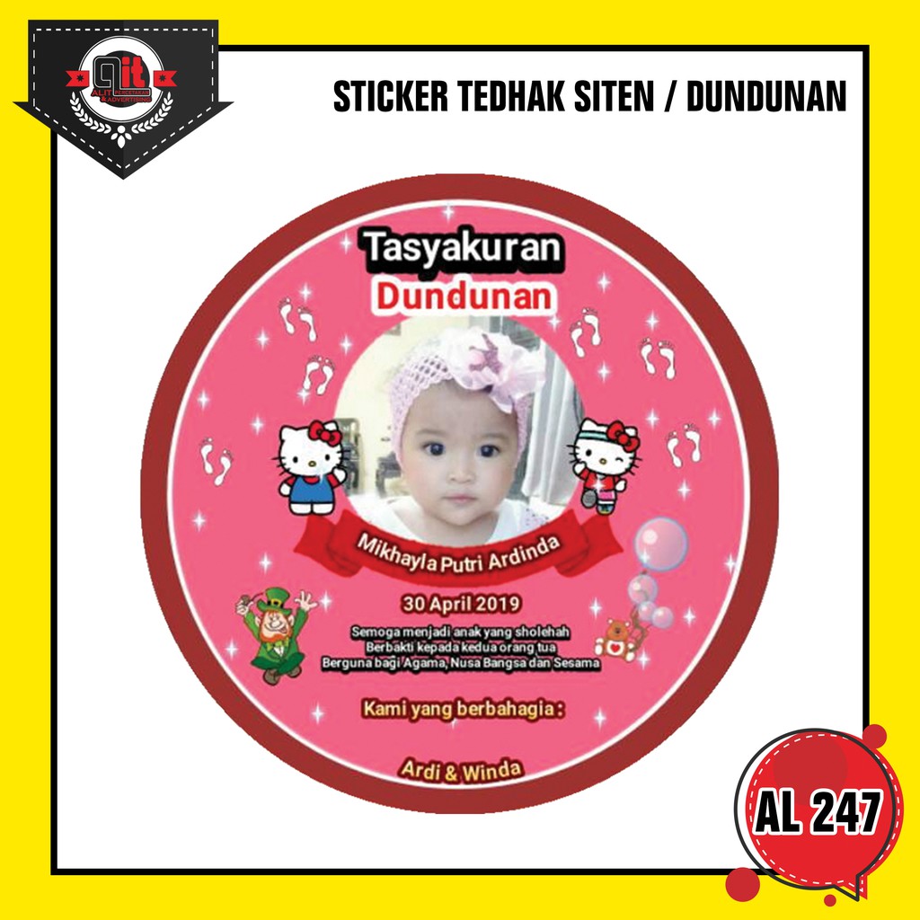 

STICKER LABEL DUNDUNAN ANAK