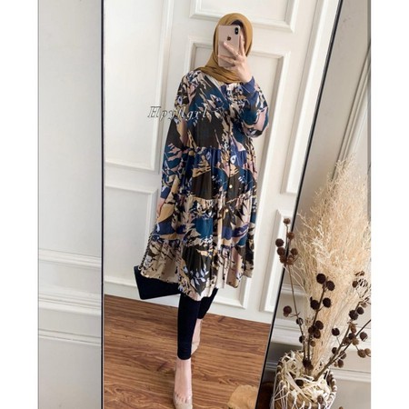 TUNIK CHATI BAHAN RAYON VISCOSE MOTIF