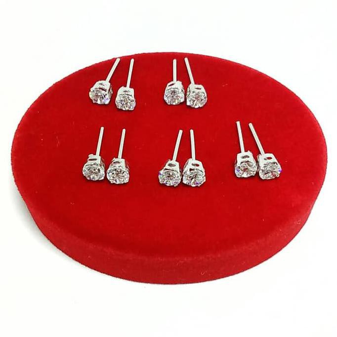 JualJual Giwang Desi Perak 925/Perhiasan Silver 925 Lapis Emas Putih/Giwang