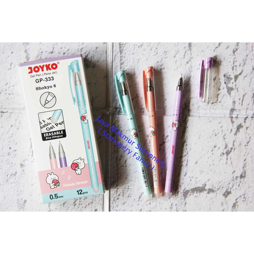 Pen gel Joyko Shokyo 6 GP-333 0.5 mm (Erasable Bisa dihapus)