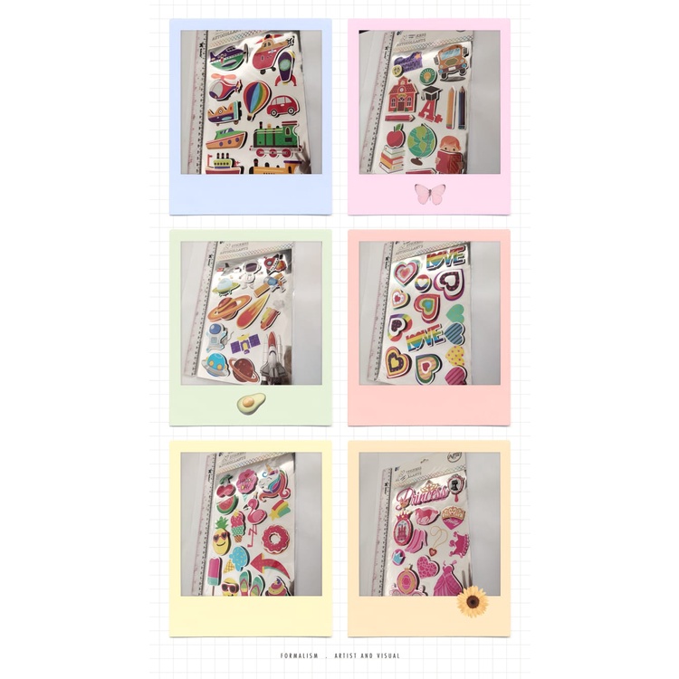

7of7 Sticker Fancy P - sticker tempel - sticker lucu - sticker anak