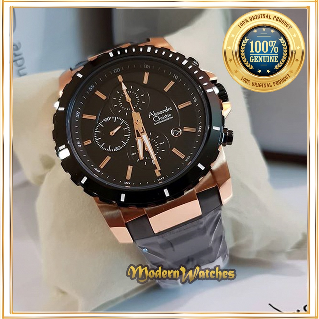 Jam Tangan Ori Alexandre Christie Pria AC 6141 / 6523 / 6559 Alexander Cowok Terlaris Best Seller