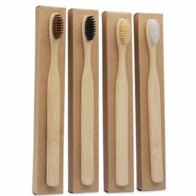 Sikat Gigi Bambu / Bamboo Toothbrush / Sikat Bambu /  Sikat Gigi Ramah Lingkungan Go Green