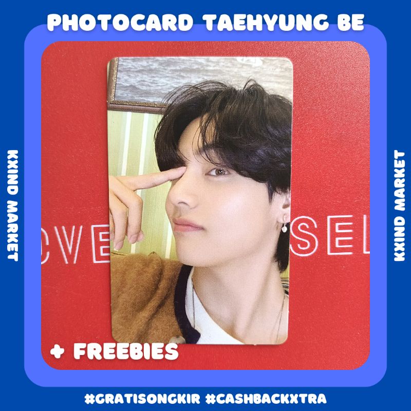 Photocard Taehyung Be Essential BTS / album be ess / rpc v Tae Jungkook JK / album BTS / PC BTS
