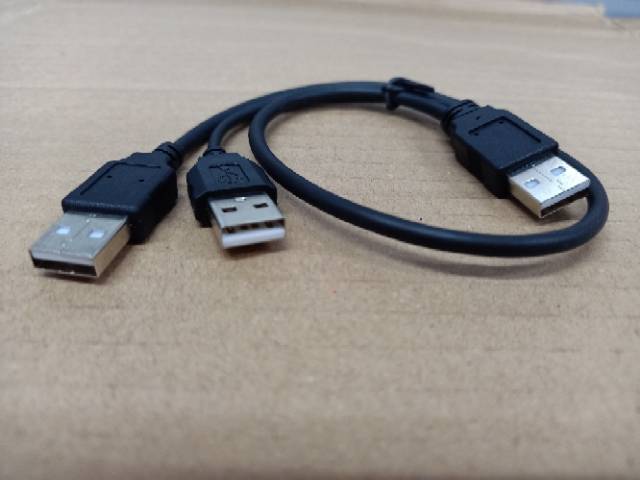 Kabel usb hardisk male to male cabang