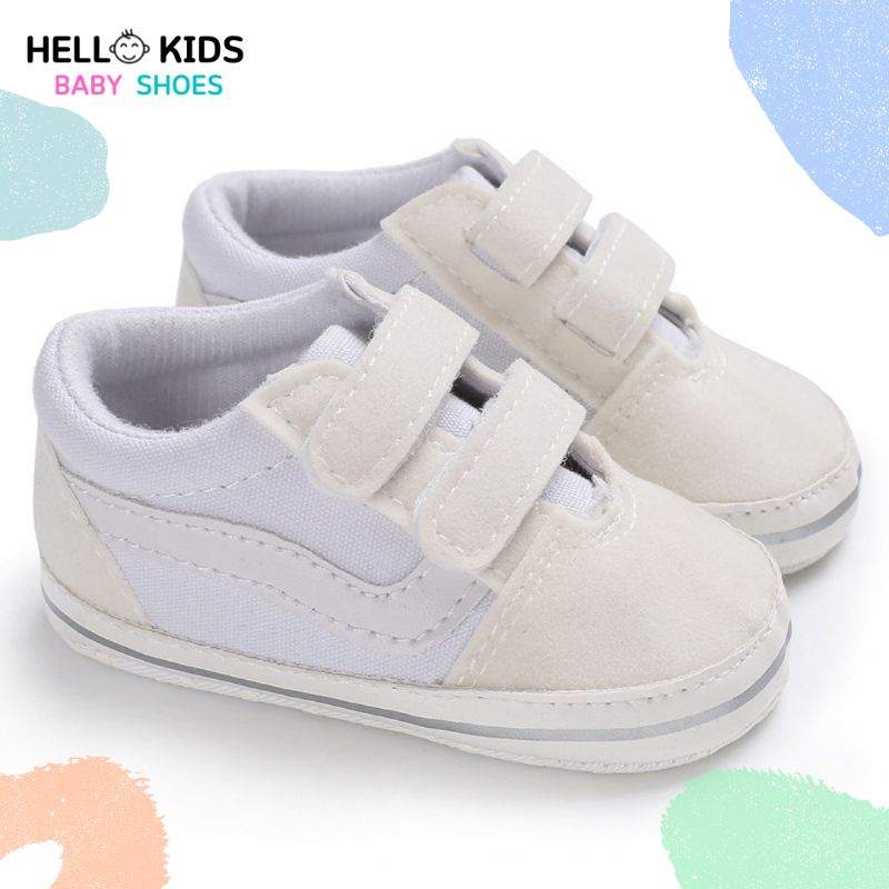 Sepatu Bayi Laki laki Lerempuan Umur 0-12 Bulan Sepatu Prewalker Laki laki Perempuan 0 6 12 14 Bulan Baby Shoes Laki Laki Perempuan Umur 1 Tahun Putih HK005