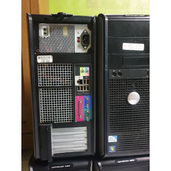 Paket komputer cpu dell tower core2duo ddr3 ram 2gb hardisk 160gn