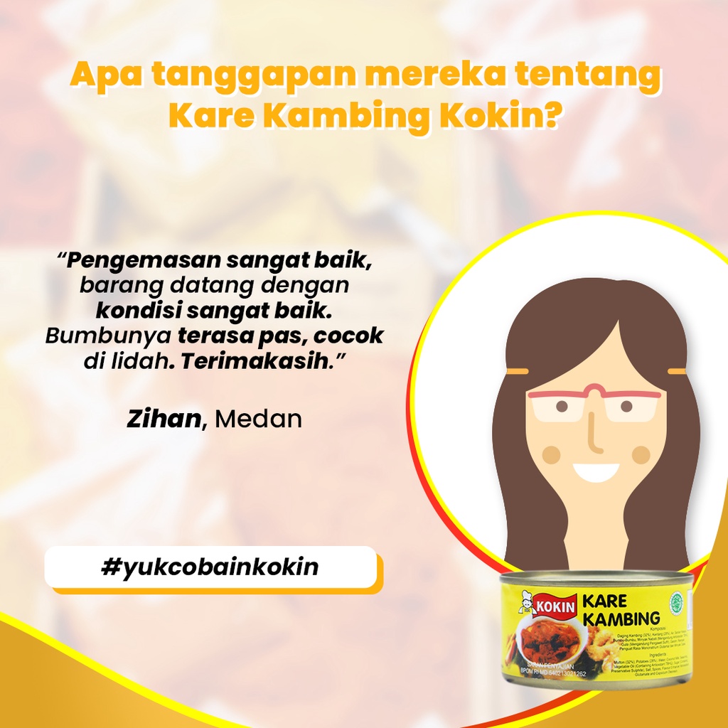 

Gooku 28 Store Kari Kambing Makanan Kaleng Siap Saji Halal 195 Gr - Kokin