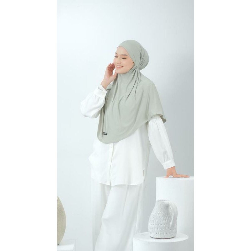 Zeta Bergo Tali Polos | 1 Layer Bahan jersey by Yeppushop