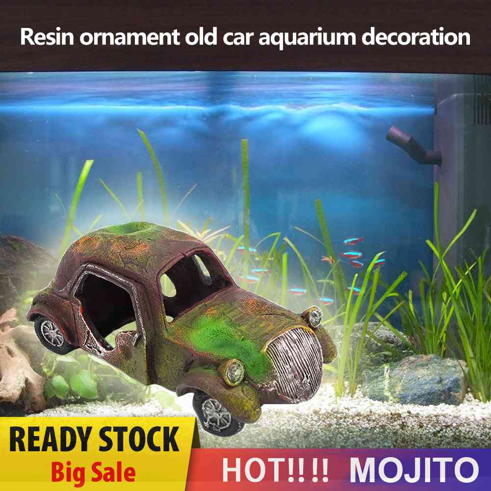 Miniatur Mobil Tua Bahan Resin Untuk Dekorasi Akuarium