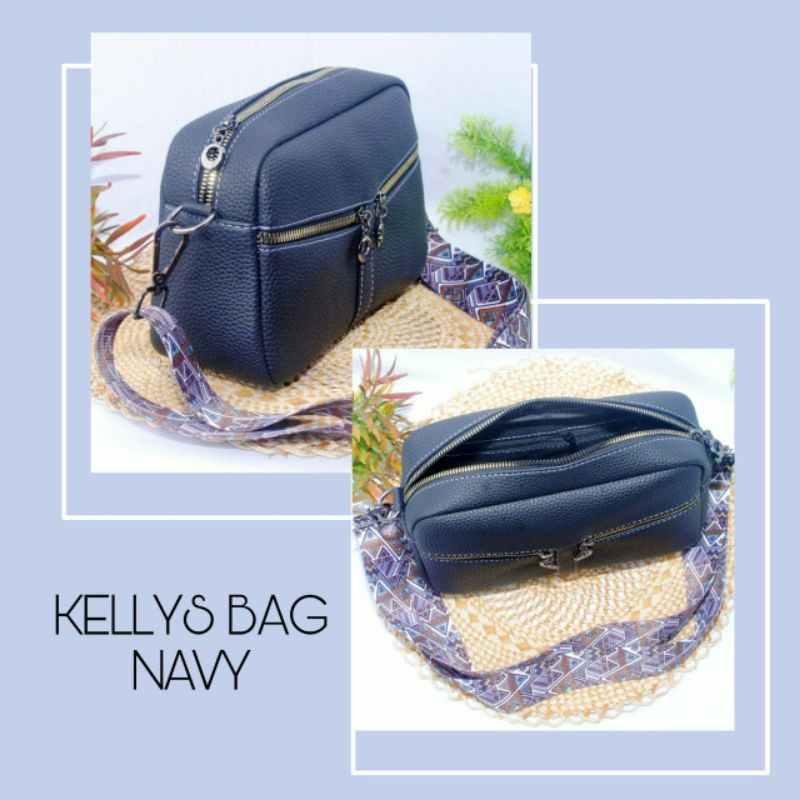 tas wanita papirut Kellys selempang hp slingbag wanita tali longstrap cod murah